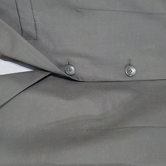 Oscar De La Renta Components Men’s Suit Jacket​ 100% Wool Black Size 40 S - Picture 4 of 14